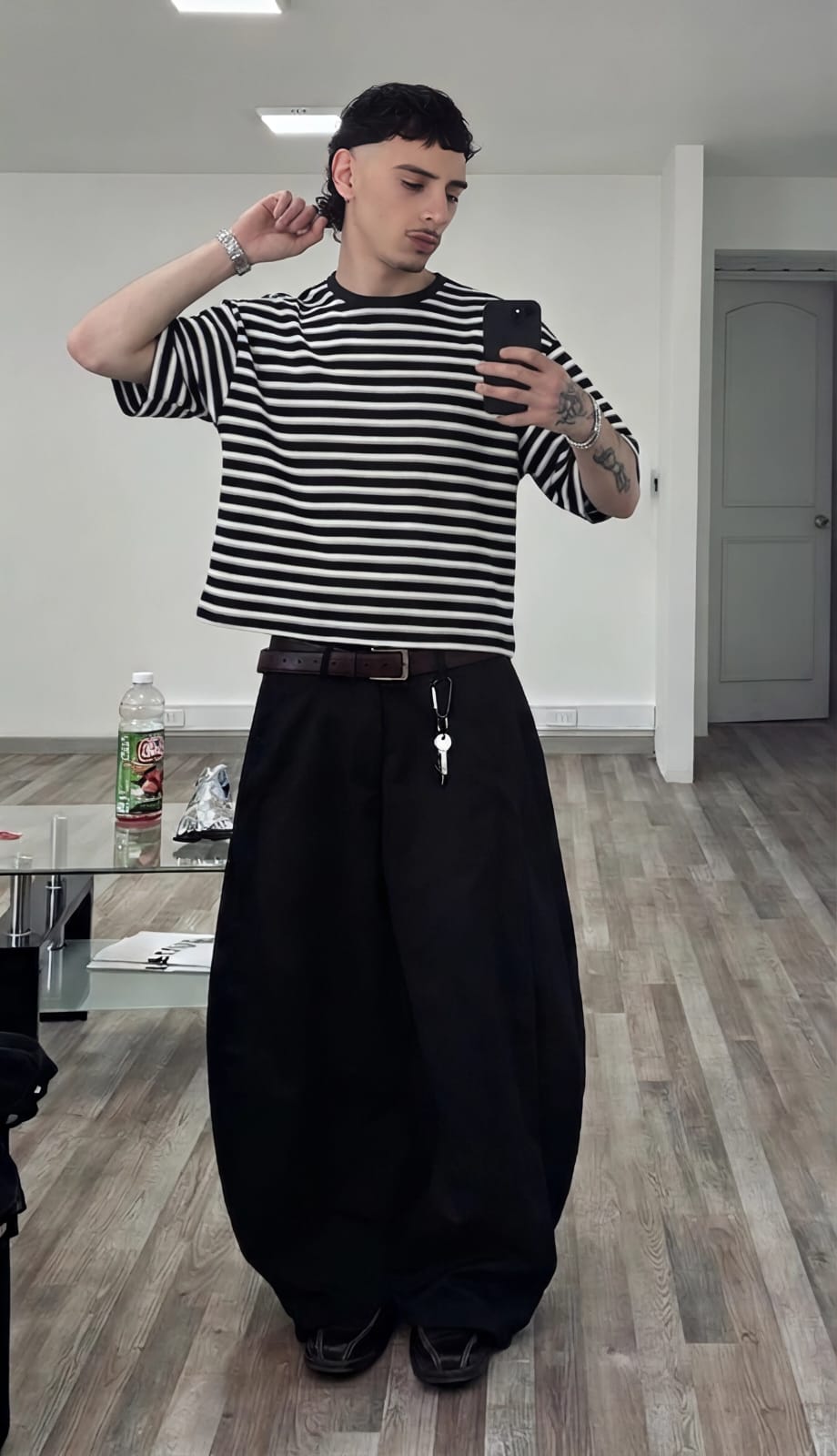Retro Striped Boxfit Tee