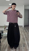 Retro Striped Boxfit Tee