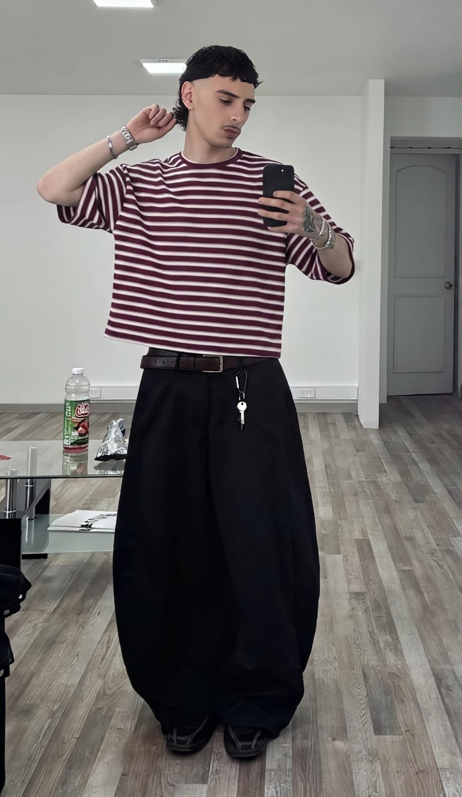Retro Striped Boxfit Tee