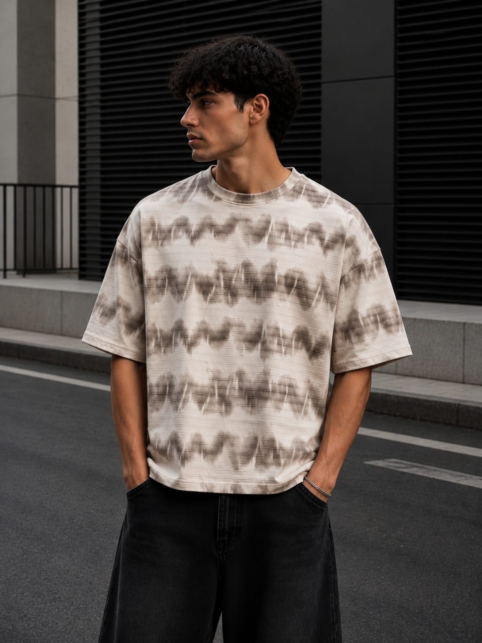 Desert Wave Boxfit Tee