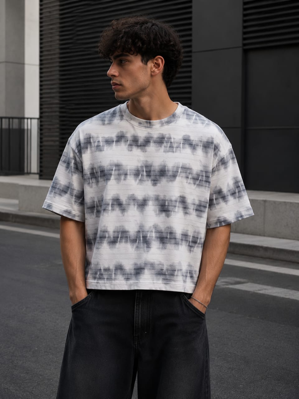 Desert Wave Boxfit Tee